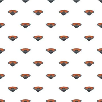 Speaker subwoofer pattern creating music sound technology background Stock Illustration