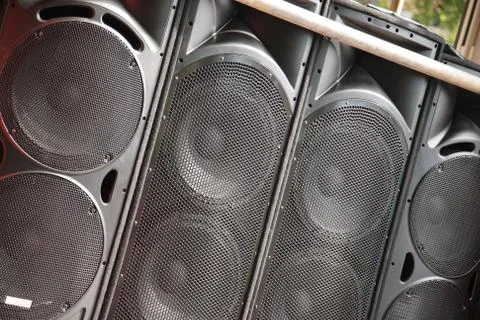 Speaker system Stock Photos