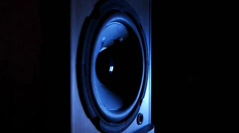 Speaker system with subwoofer Stock Footage 40634877