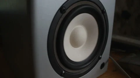 Speaker System With Subwoofer Stock Footage 56445516
