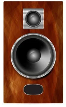 Speaker system. Vector illustration. Ilustración de archivo