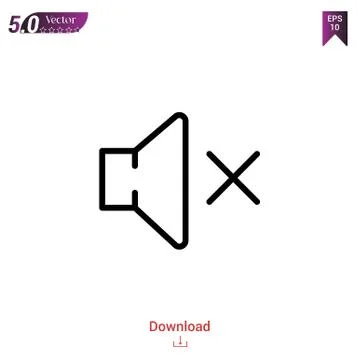 Speaker vector icon. Best modern, simple, isolated, flat icon for website des Stock Illustration