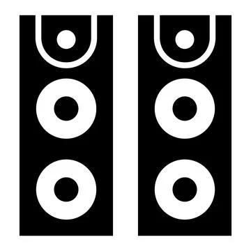 Speaker Vector Icon Design Illustration Stock Illustration