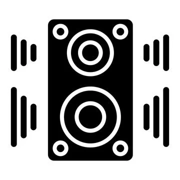 Speaker Vector Icon Design Illustration Illustrazione stock