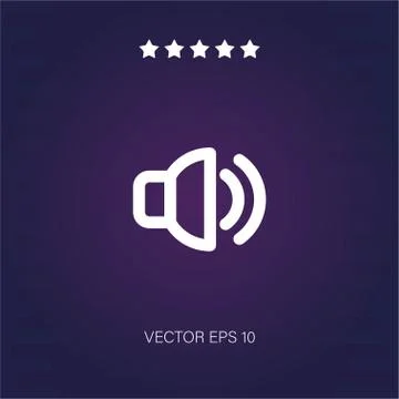 Speaker vector icon Stock Illustration