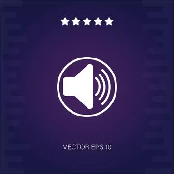 Speaker vector icon Illustrazione stock