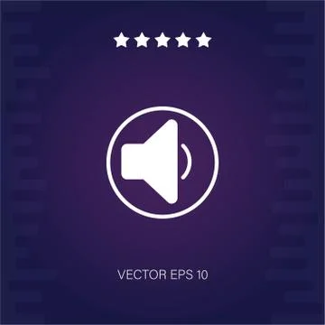 Speaker vector icon Stock Illustration