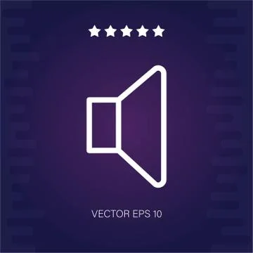 Speaker vector icon Stock Illustration
