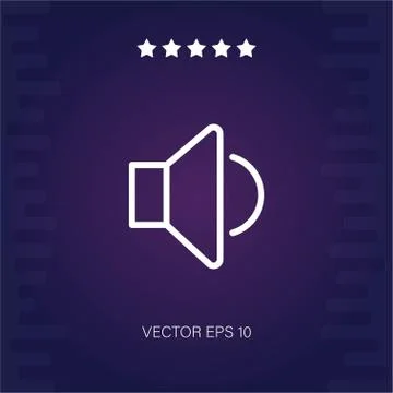 Speaker vector icon Stock Illustration