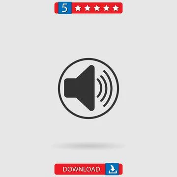 Speaker vector icon Stock Illustration