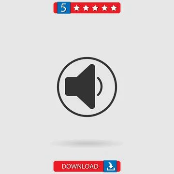 Speaker vector icon Stock Illustration