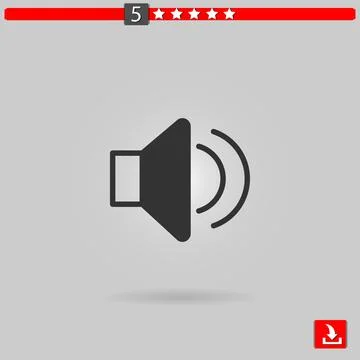 Speaker vector icon Illustrazione stock