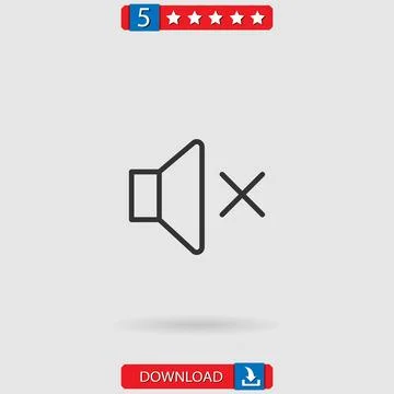 Speaker vector icon Stock Illustration