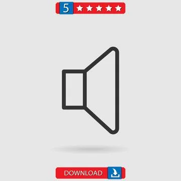 Speaker vector icon Illustrazione stock