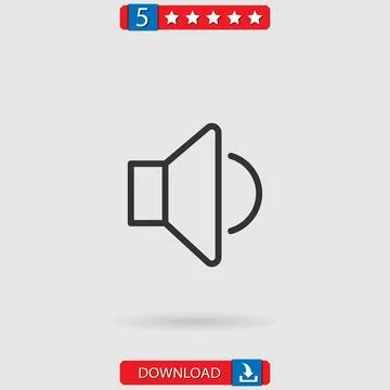Speaker vector icon Stock Illustration