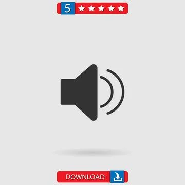 Speaker vector icon Stock Illustration