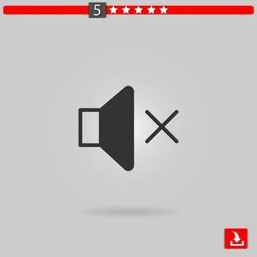 Speaker vector icon Stock Illustration