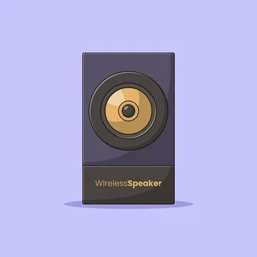 Speaker Vector Icon Illustration. Loudspeaker Vector. Flat Cartoon Style Su.. Stock Illustration