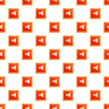 Speaker volume button icons creating a repeating pattern Stock Illustration