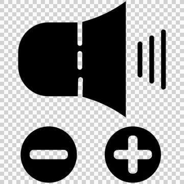 Speaker volume control Stock Illustration