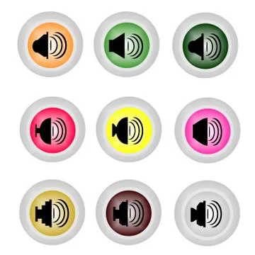 Speaker volume icon Stock Illustration
