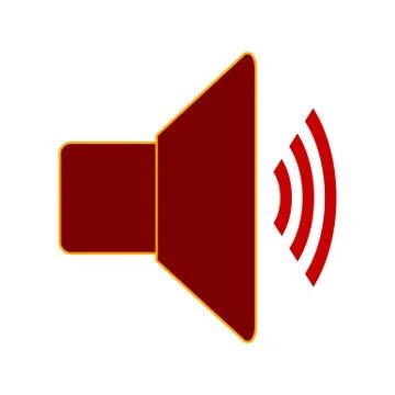 Speaker volume symbol icon. Illustrazione stock