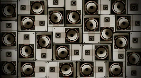 Speaker Wall 01 Stock Footage 337718
