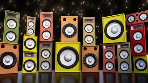 Speaker Wall Stock Footage 310331890