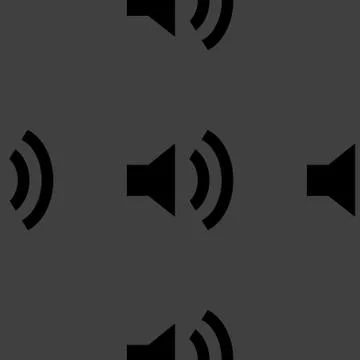 Speaker web icon. flat design. Seamless pattern. Stockillustratie