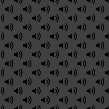Speaker web icon. flat design. Seamless pattern. Stockillustratie