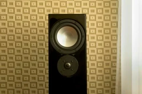 Speaker on white background Stock Photos