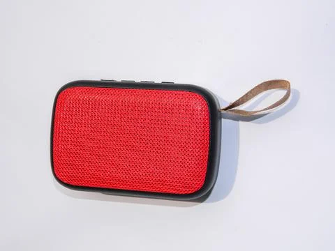 Speaker on white screen isolation Stock Photos