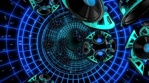 SpeakerMania VJ Loop Stock Footage 61396762