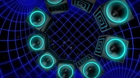 SpeakerMania VJ Loop Stock Footage 61399927