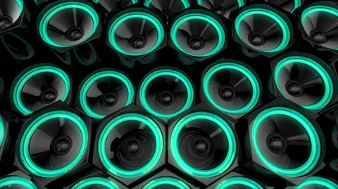 SpeakerMania VJ Loop Video stock 61404932