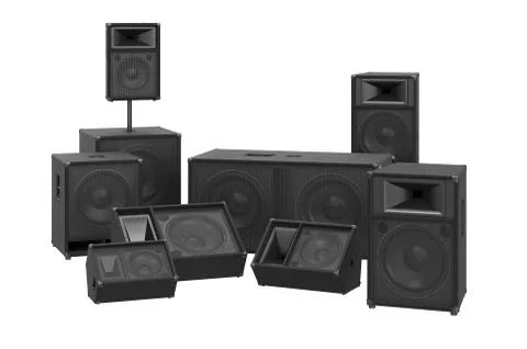 Speakers audio loud system Ilustração Stock