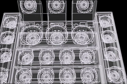 Speakers Bouncing Stock Footage 1044967