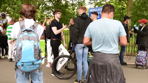 Speakers' Corner. Stock Footage 157181592