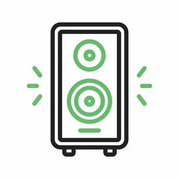 Speakers icon vector image. Stock Illustration