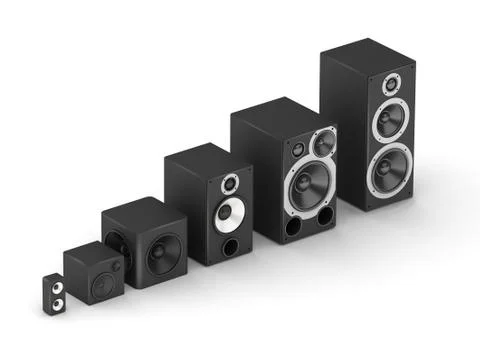 Speakers set Stock Illustration