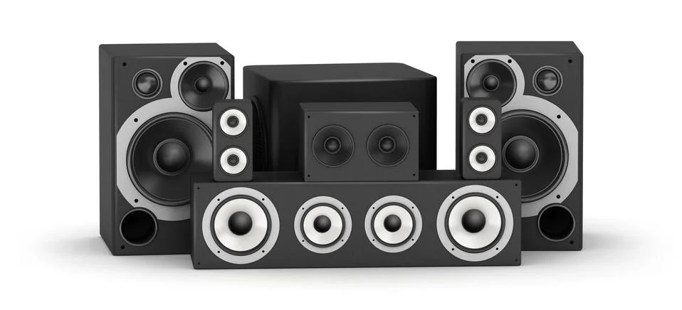 Speakers set Stock Illustration