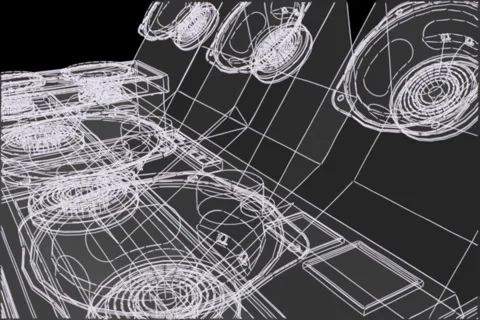 Speakers Spinning 動画素材 1044975