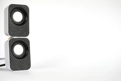 Speakers on white isolated background Stock Photos