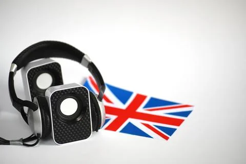 Speakers on white isolated background Foto stock