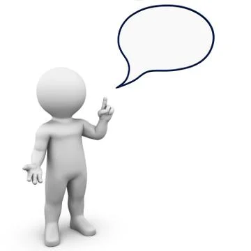 Speaking bubble Stock Illustration