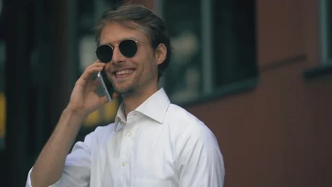 Speaking On The Smartphone Stock Footage 126234215