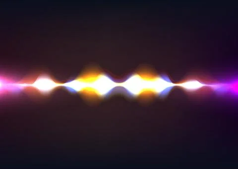 Speaking sound wave. Abstract pulse. Vector illustration. Stock Illustration