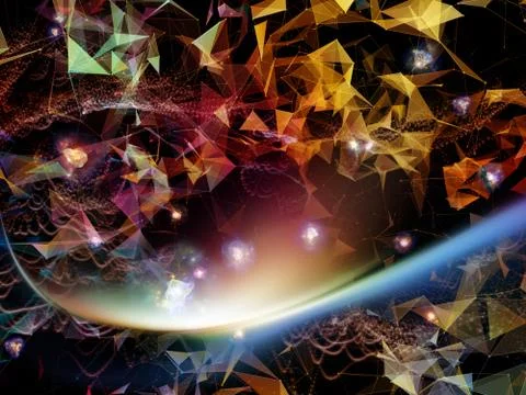 Speaking of Virtual World Stock Illustration