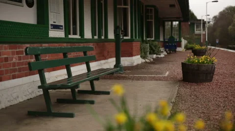 Spean bridge train station in the Scottish highlands Stock Footage 58628176