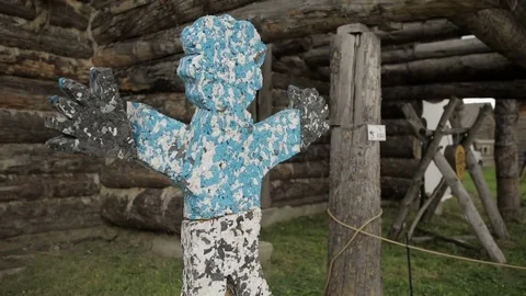 Spear hits the target Stock Footage 82349680